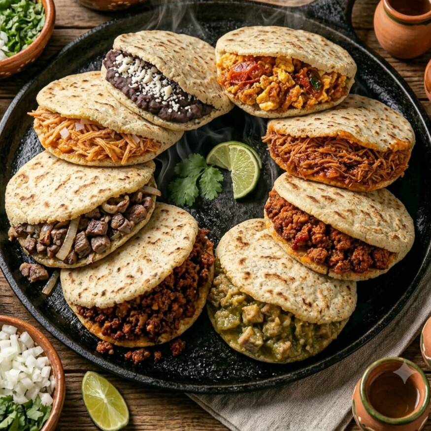 8 Gorditas de Guisados