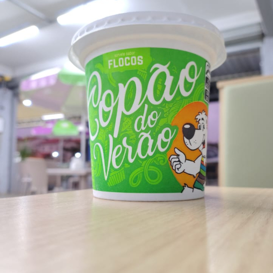 Sorvete Sabor Flocos Verão Vivo Copo 400g