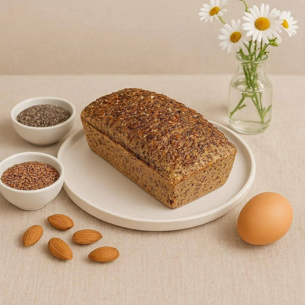 Panque de Linaza; Chia y Almendras