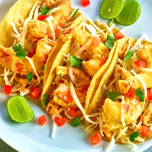3 Tacos de Camarón