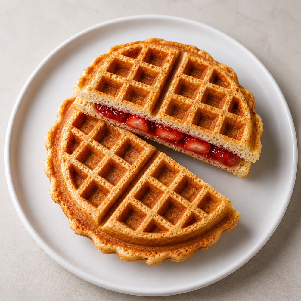 Waffle Relleno Dulce