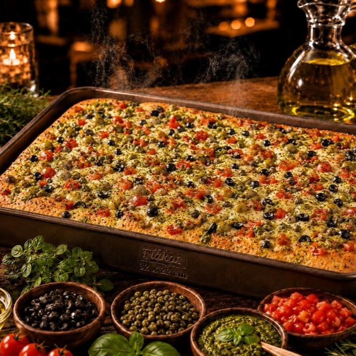 Gran Focaccia Al Pesto - Familiar