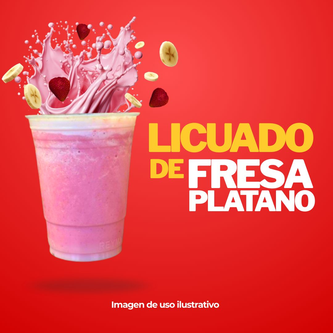 Licuado de Fresa Plátano