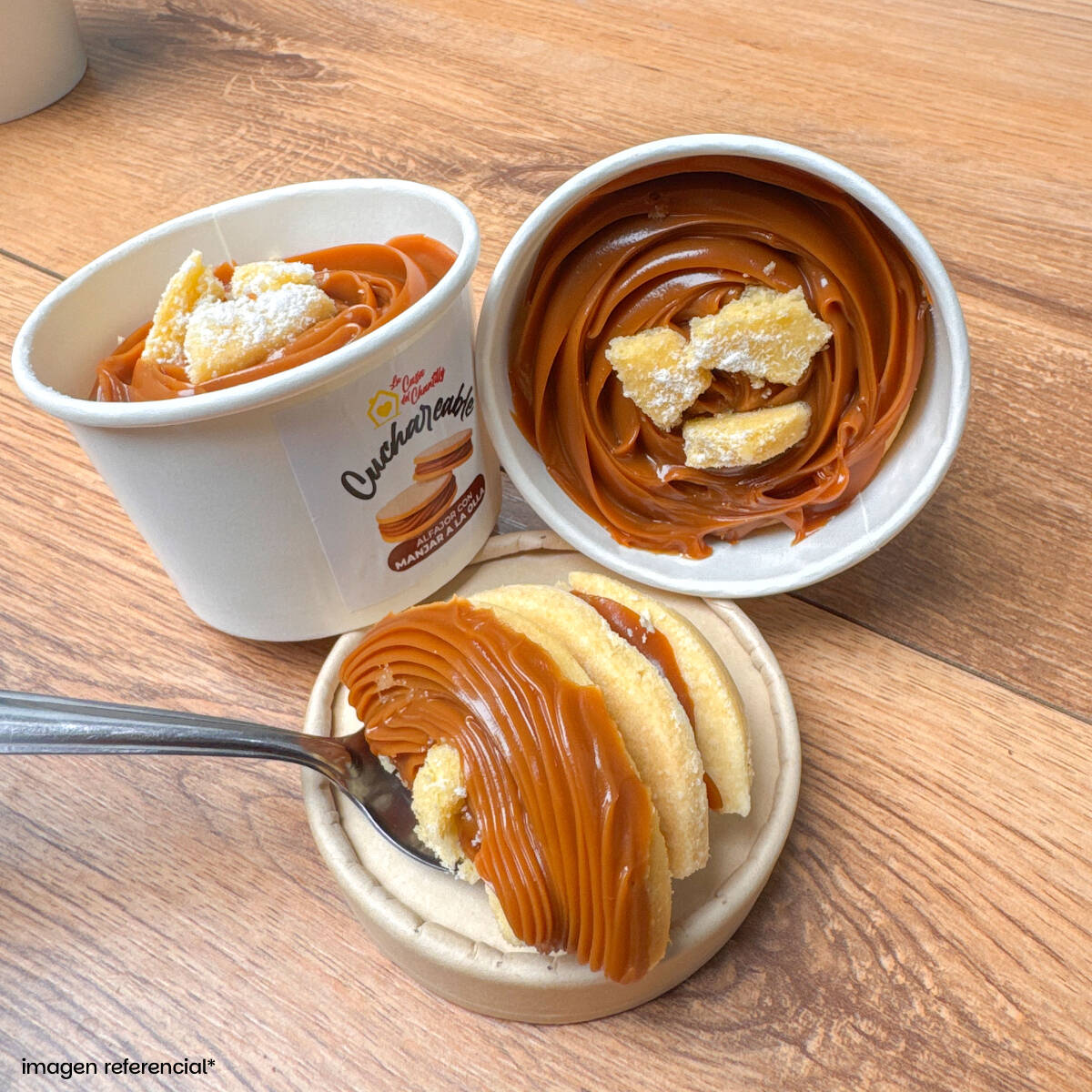 Cuchareable de Alfajor con Manjar a la Olla