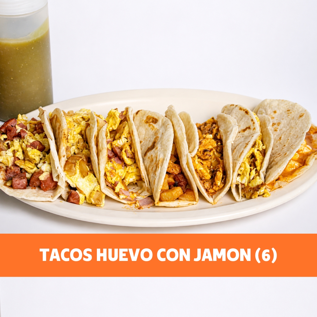 Tacos de Huevo con Jamón (6)