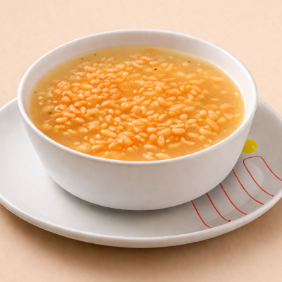 Consome con Arroz Rojo