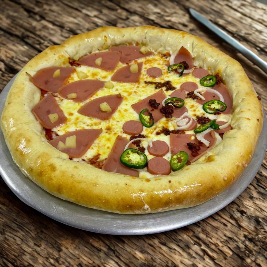 Pizza Grande con Orilla de Queso