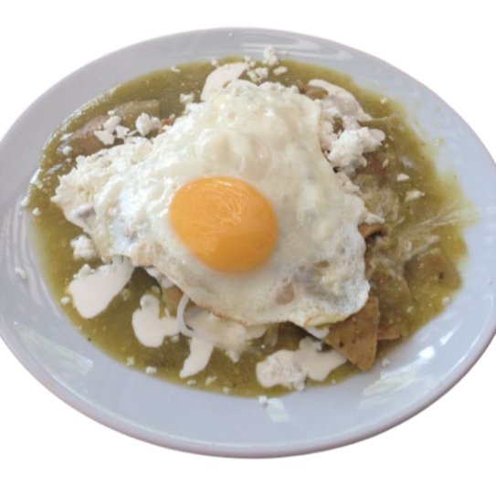Chilaquiles Verdes Con Huevo