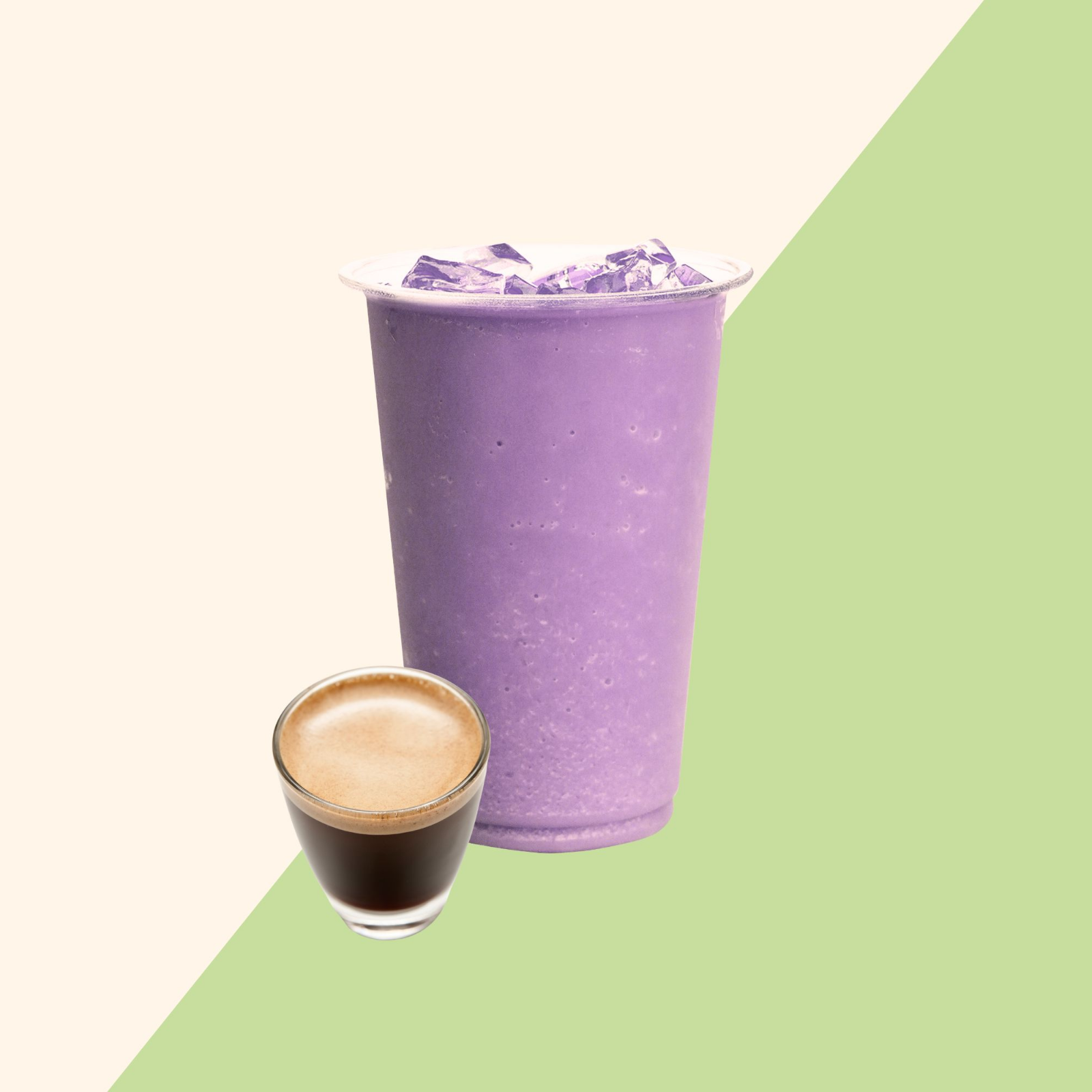 Dirty Taro Latte