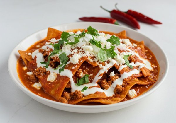 Chilaquiles con Chorizo