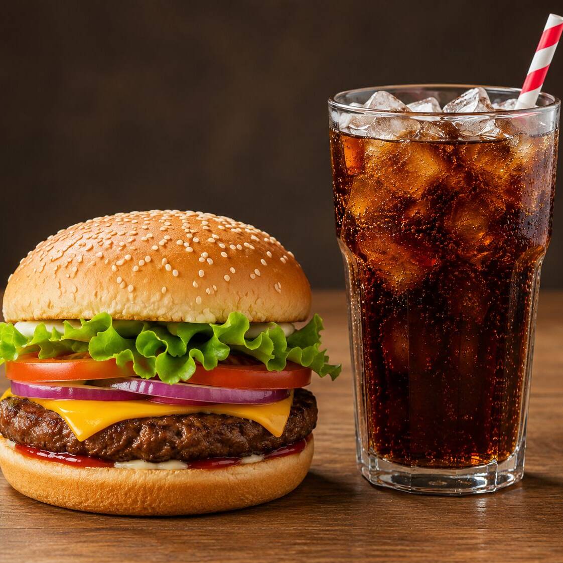 Hamburguesa + refresco