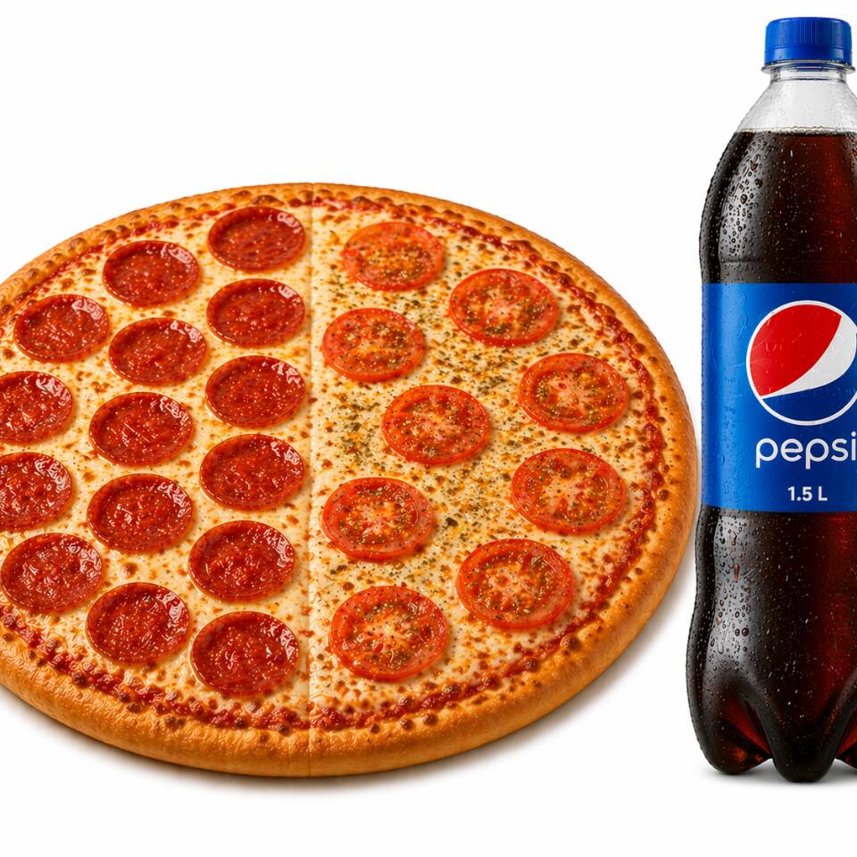 Combo Pizza 40x40 Pepe / Napolitana+ Gas 1.5