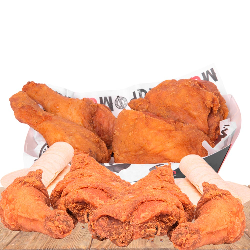 8 Piezas de Pollo Frito y Tortillas