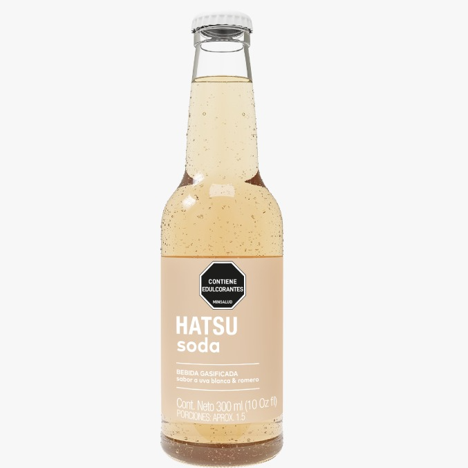 Soda Hatsu Uva Blanca y Romero 300 ml