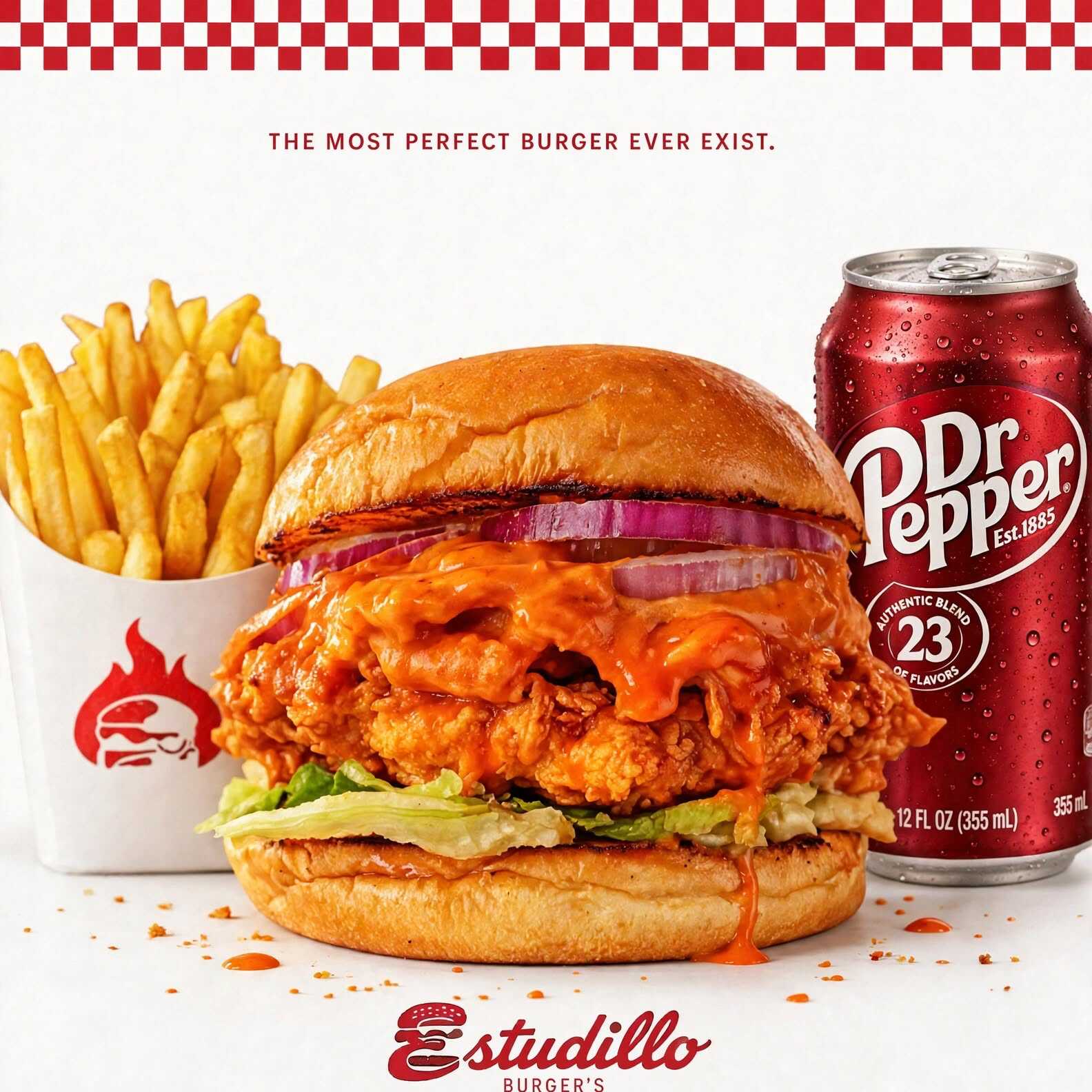 Combo EST(Chicken Bufalo +porcion de Fries+pepsi