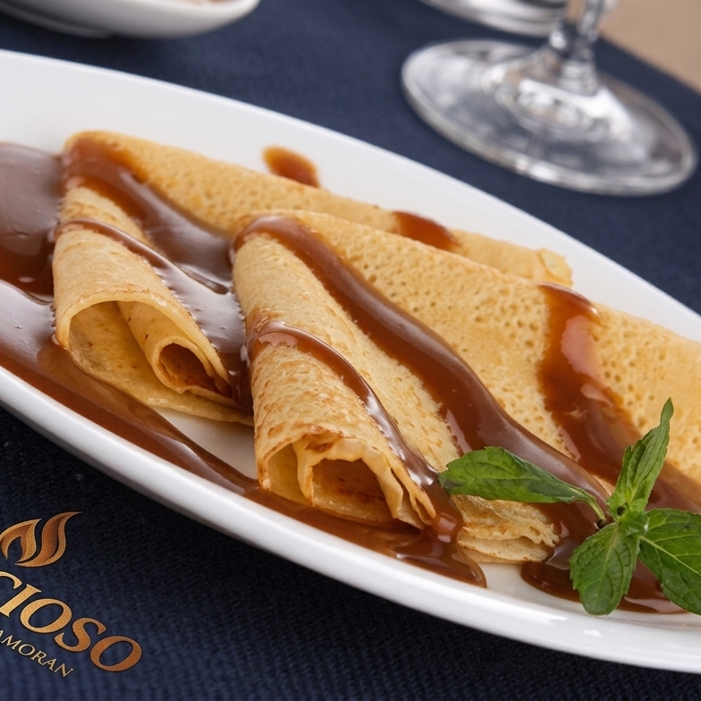 Crepa de Cajeta y Queso Philadelphia