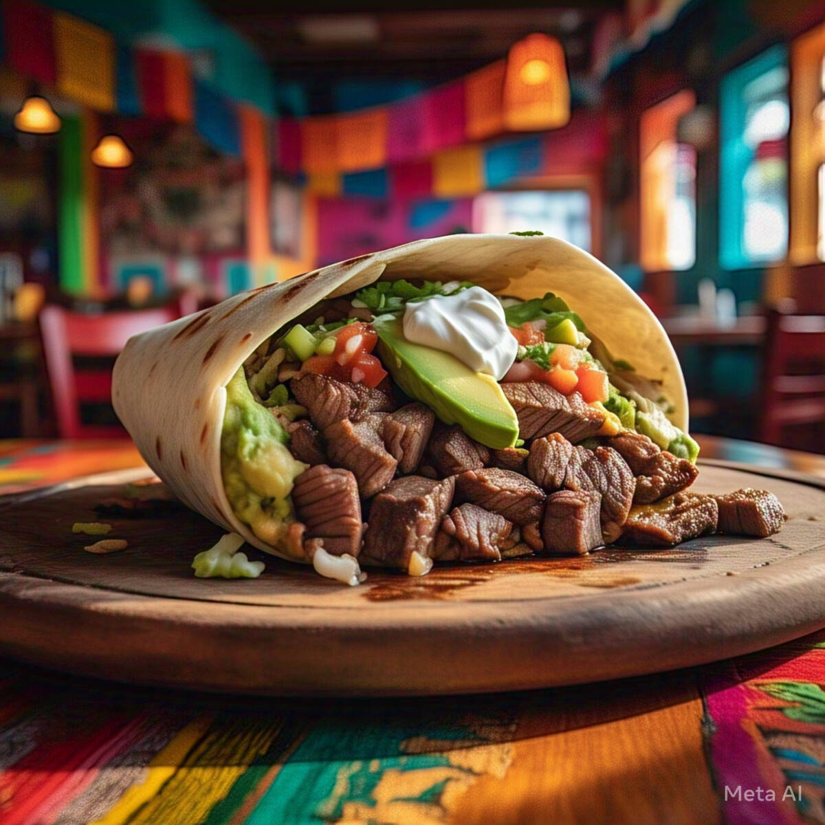 E4.- BURRITO ASADA TOCINO