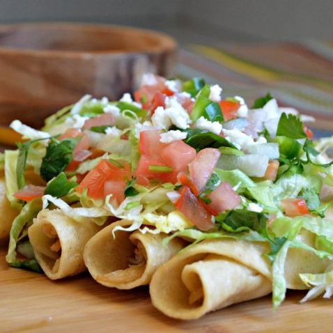 4 Flautas de Maiz Enrolladitas