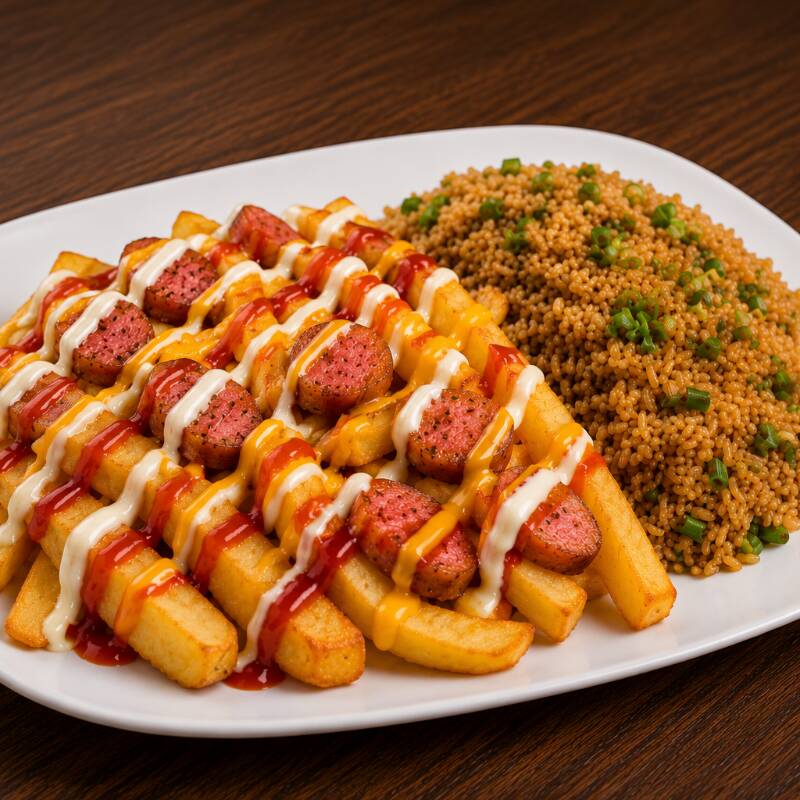 Salchipapa Oriental