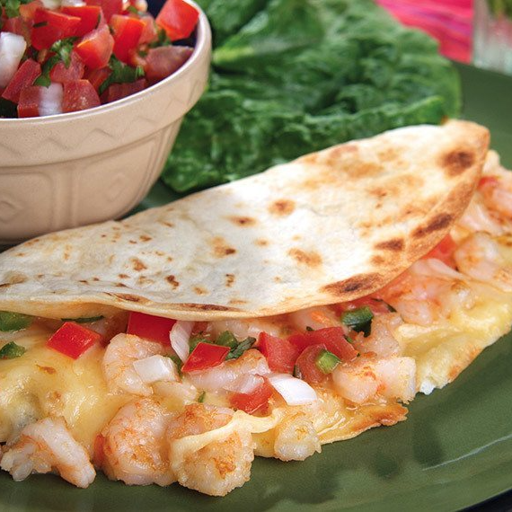 Quesadilla de Camarón de Harina
