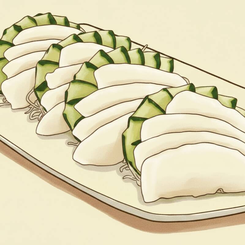 16 Lâminas delicadas de peixe prego, sabor suave e textura firme.