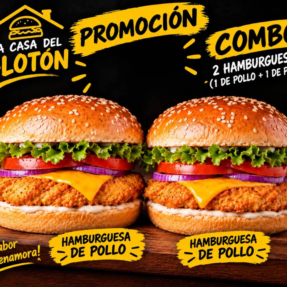 Combo hamburguesa pollo