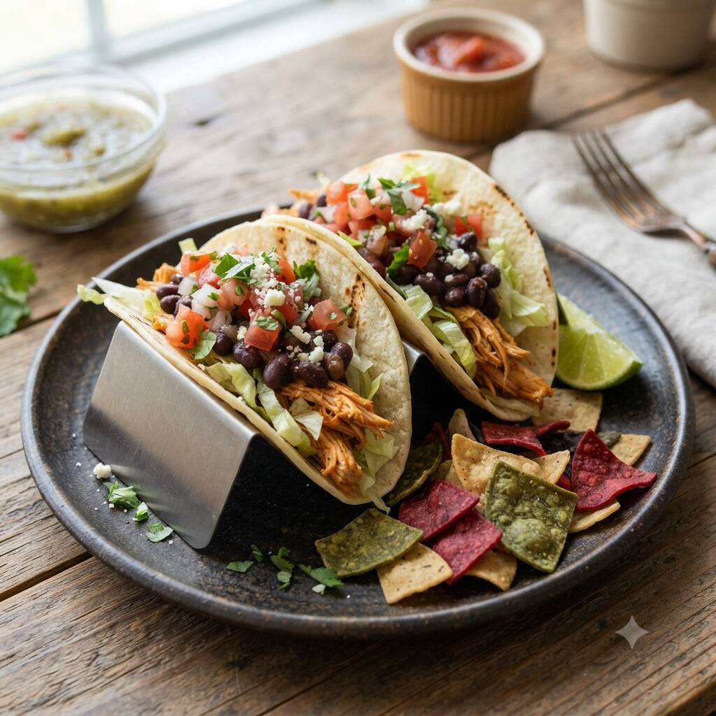 Duo de Tacos de Pollo con Nachos