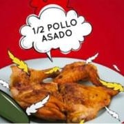 Medio pollo asado