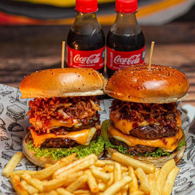 2x1 Crispy Bacon + 2 Gaseosas 250 Ml