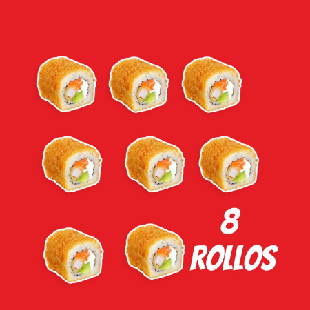 Rollos empanizados relleno (8 pzas)