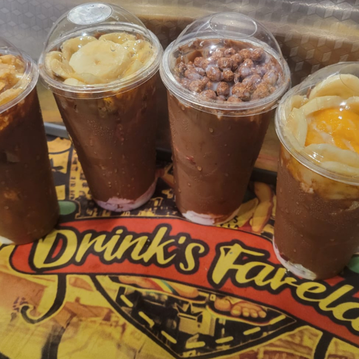 Açai, Leite Condensado, Granola, Leite em Pó, Banana.