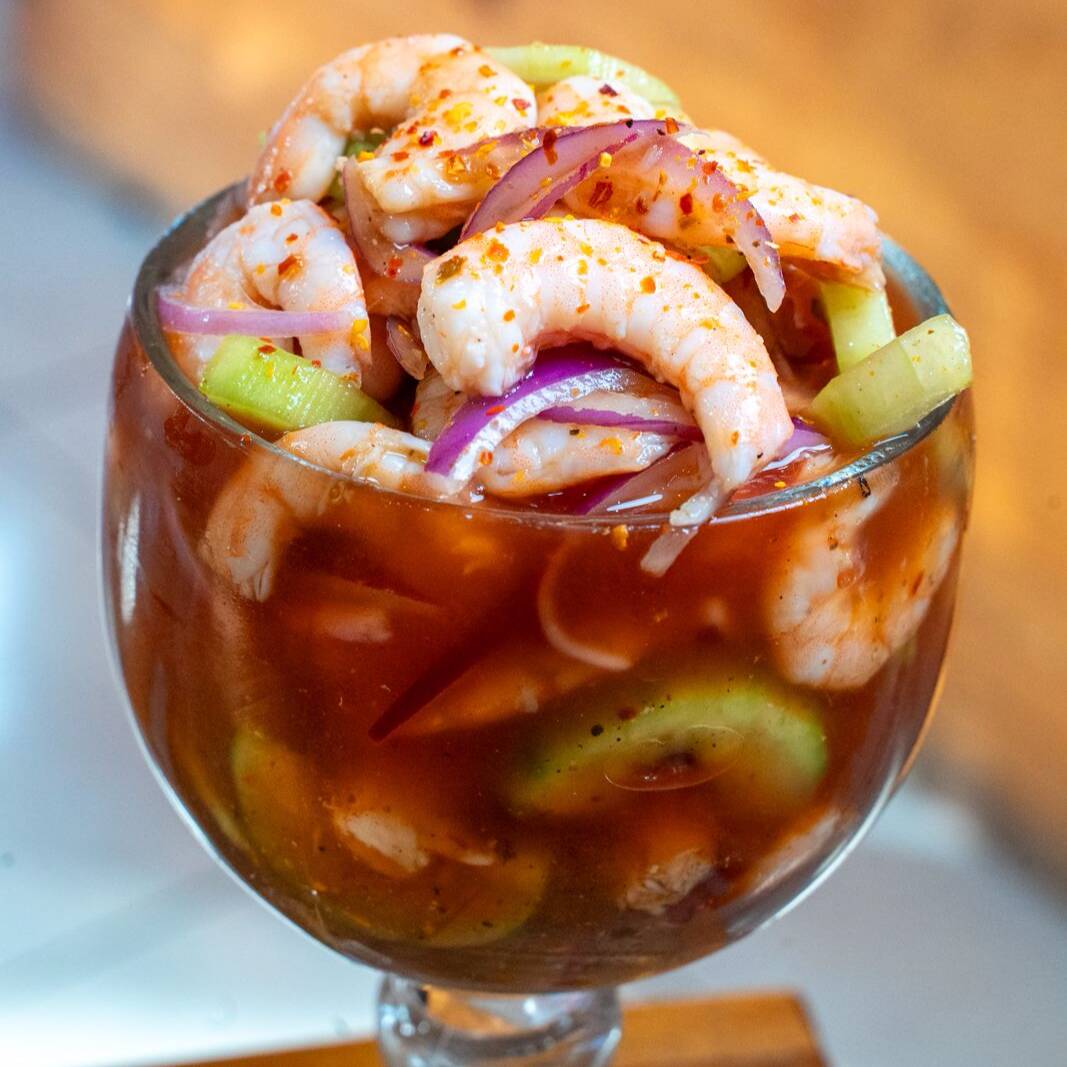 Coctel de camaron cocido