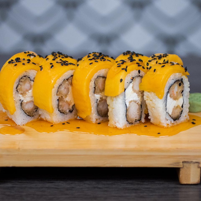 especial mango con camarón empanizado