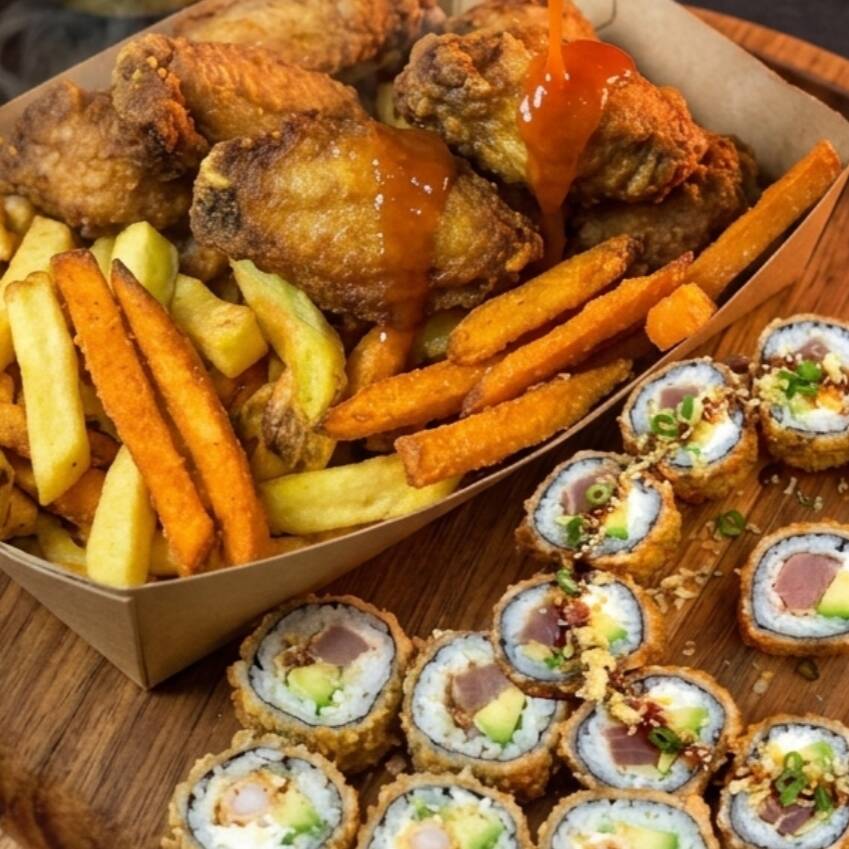Combo: 6 Alitas + 30 Makis + 1 Gaseosa
