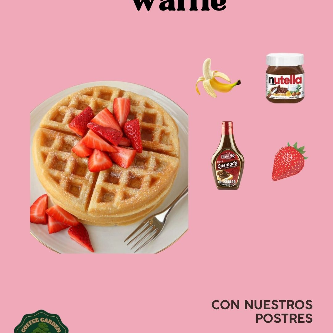 Waffle de 1 Ingrediente