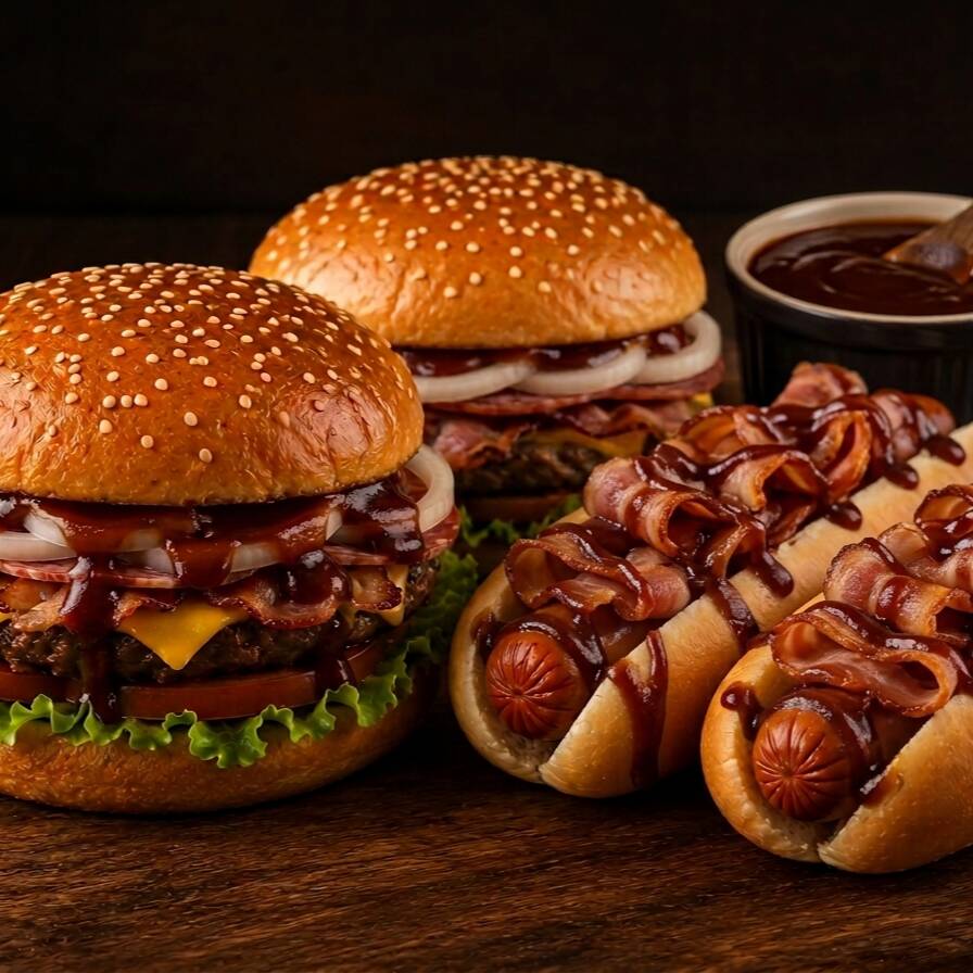 BURGERS EN PAREJA TOCINO BBQ