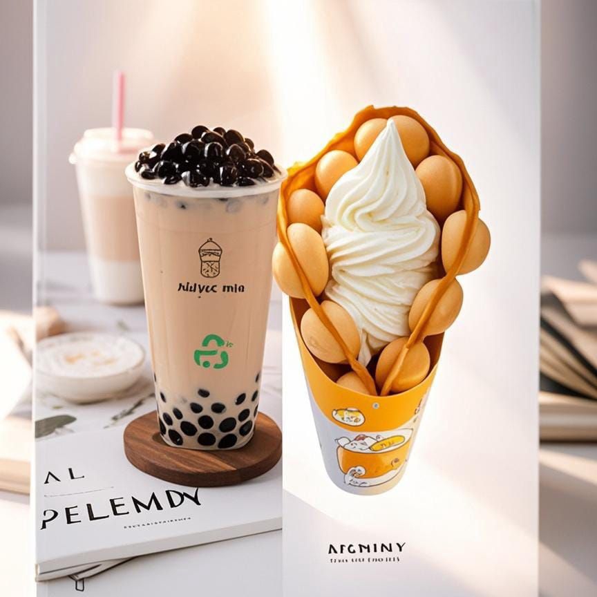 Combo3 (Waffle Original más Boba Negra 700 ML)