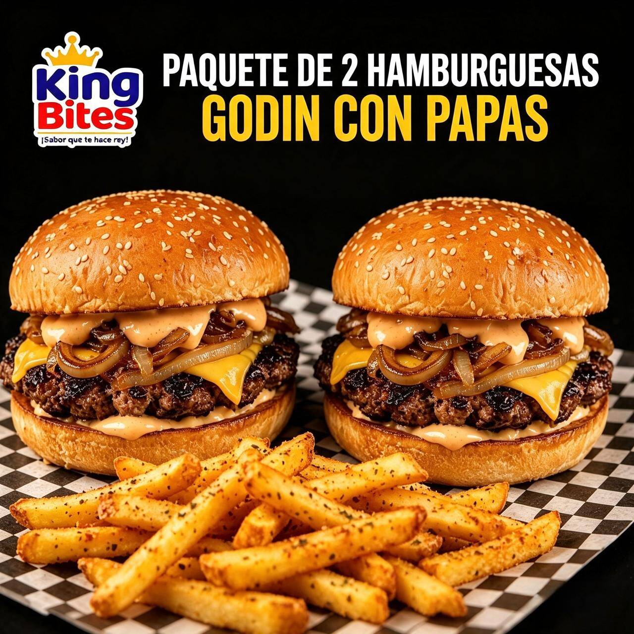 2 HAMBURGUESAS BASICAS GODIN SOLO EFECTIVO