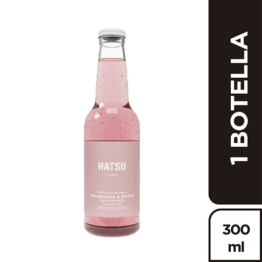 Soda Hatsu Frambuesa y Rosas 300ml