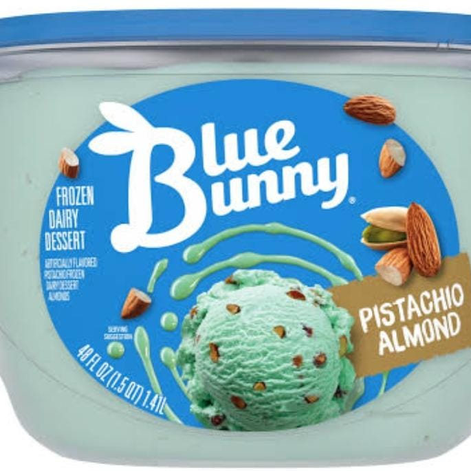 Blue Tarro de Nieve Pistache y Almendras