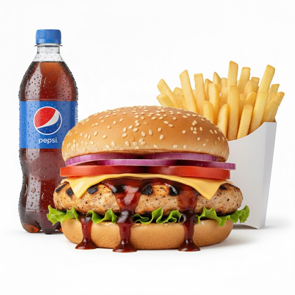 BBQ + Papas + Bebida