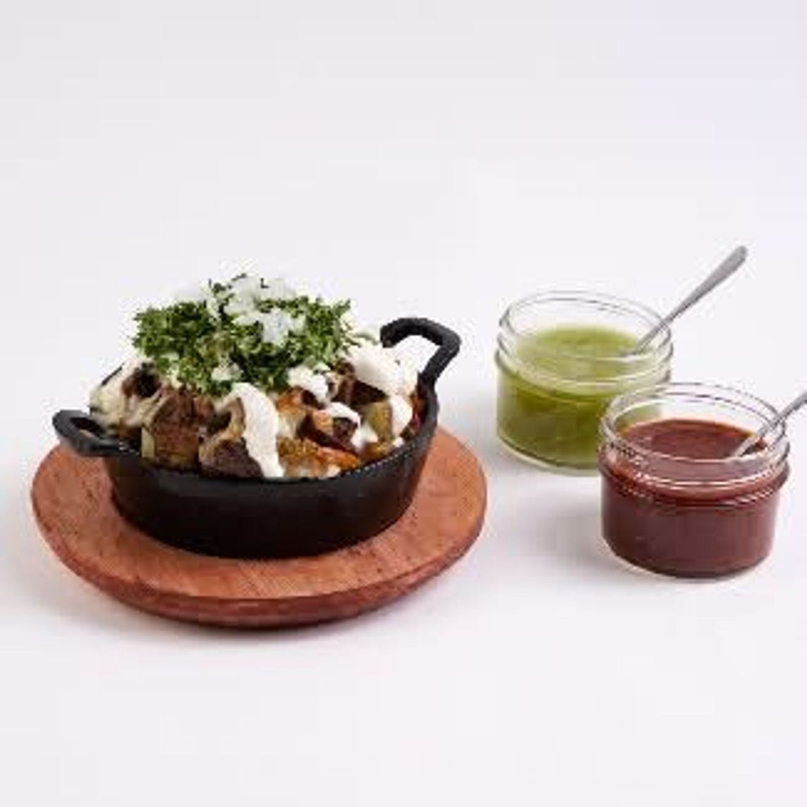 Papa Asada con Carne