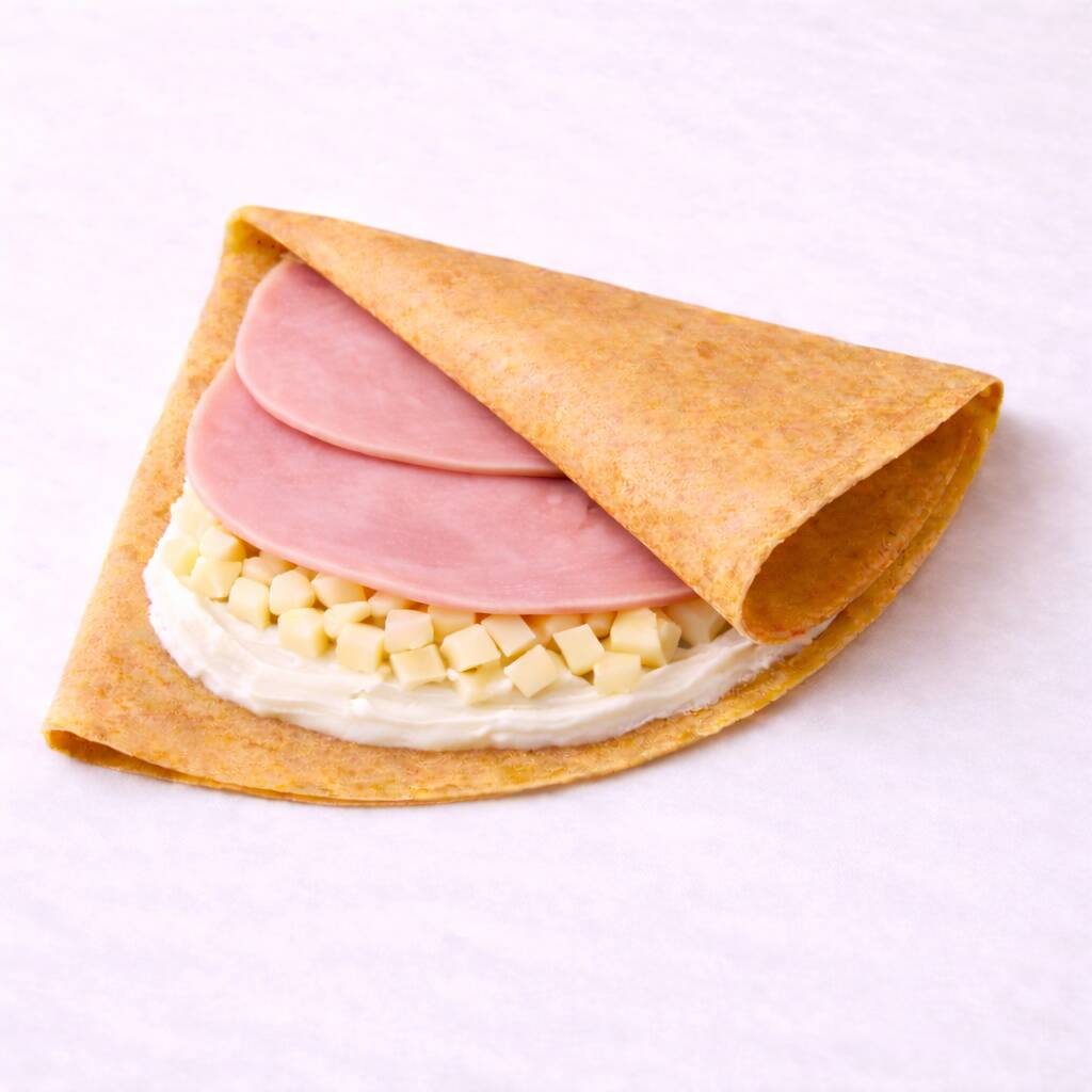 Crepa de Queso Manchego con Philadelphia y Jamón
