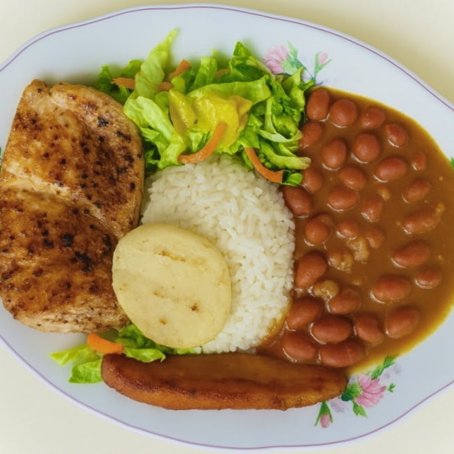⚡Bandeja con Pechuga a la Plancha .⚡