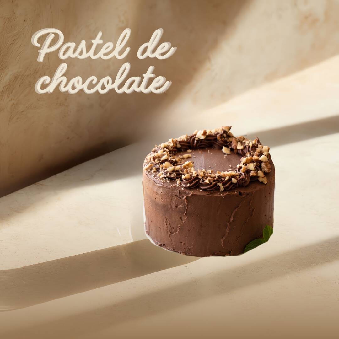 Pastel individual de chocolate