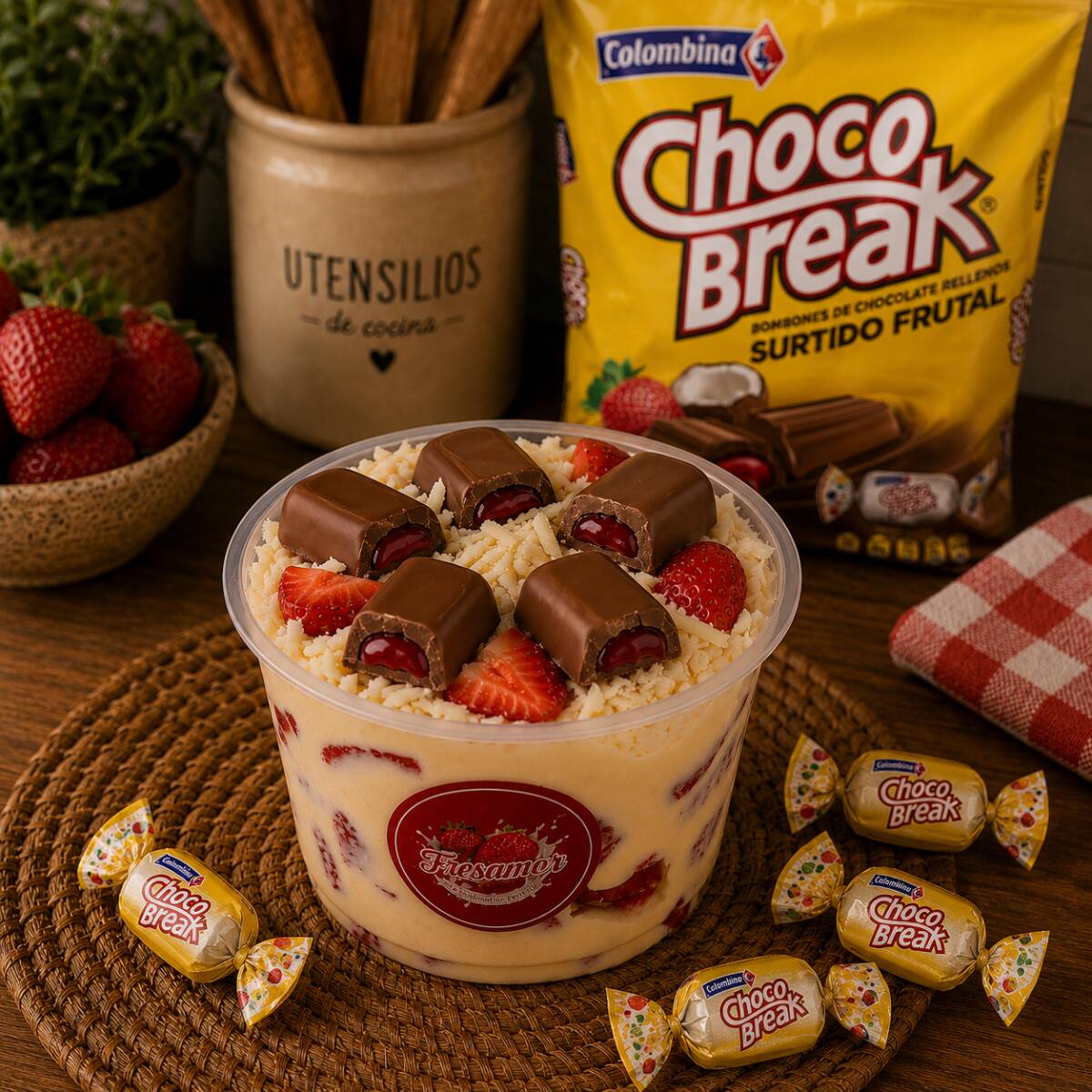16 Oz Fresamor Chocobreak