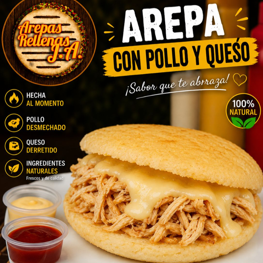 Arepa Queso Pollo