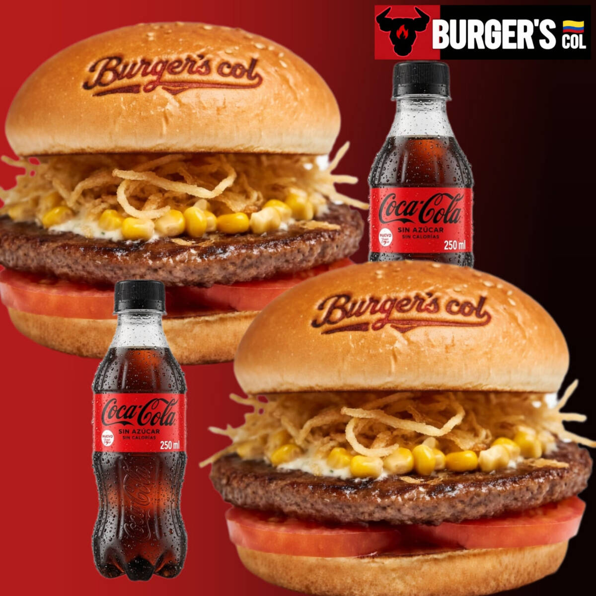 COMBO 2 BURGERS ARTESANALES + GASEOSAS