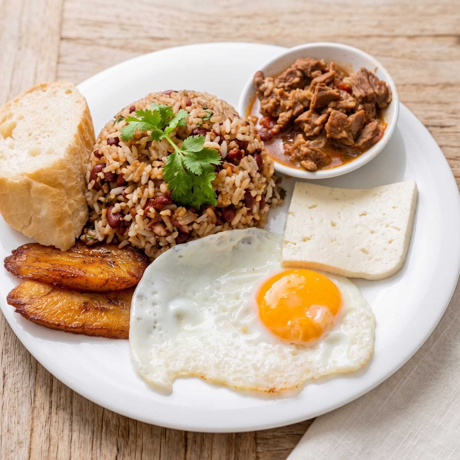 Pinto con Carne en Salsa y 1 Acompañamiento