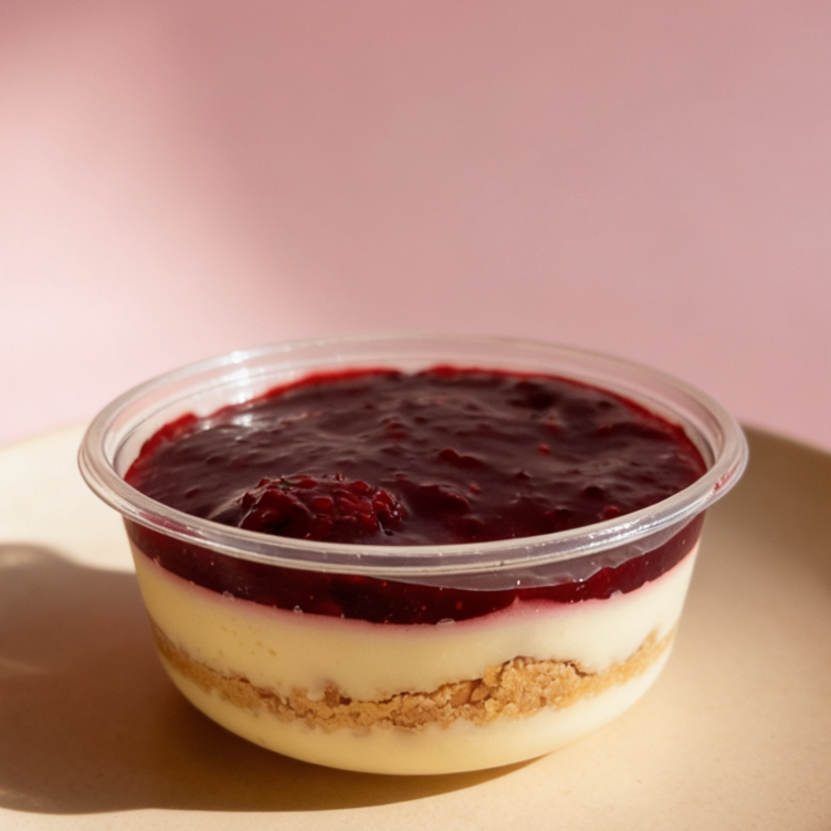 Chessecake frutos rojos porción